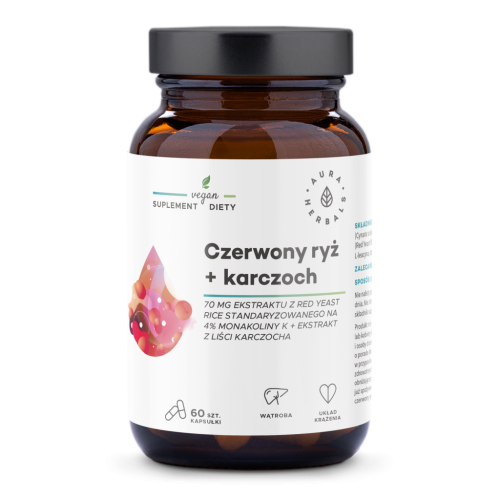 AURA HERBALS Czerwony ryż + Karczoch (60 kaps.)