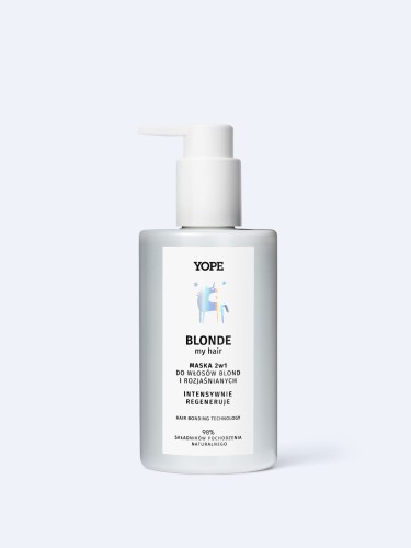 YOPE  BLOND my HAIR Odżywka-maska 2w1 do włosów blond i rozjaśnianych 300ml