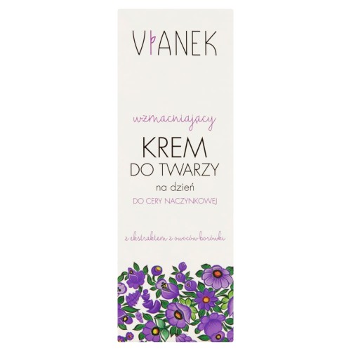VIANEK Wzmacniający krem do twarzy na dzień do cery naczynkowej 50ml 