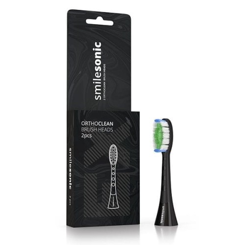 Końcówki ortodontyczne Smilesonic EX / GO / UP - OrthoClean czarne 2 szt.