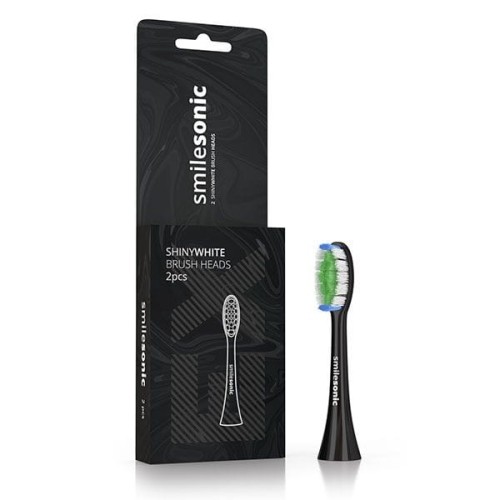 Końcówki wybielające Smilesonic EX / GO / UP  - ShinyWhite czarne 2 szt.