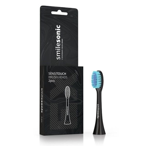 Końcówki do zębów wrażliwych Smilesonic EX / GO / UP - SensiTouch czarne 2 szt.