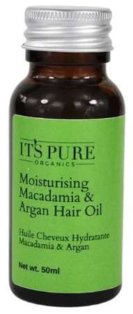 It's Pure organiczny nawilżający olejek do włosów Argan i Macadamia 50 ml