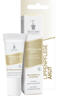 Bioturm No.56 balsam do ust na zaczerwienienia, pęknięcie i infekcje wirusowe ze srebrem i goździkami, 7,5 ml