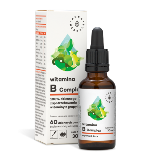 AURA HERBALS - Witamina B Complex, krople 30 ml 