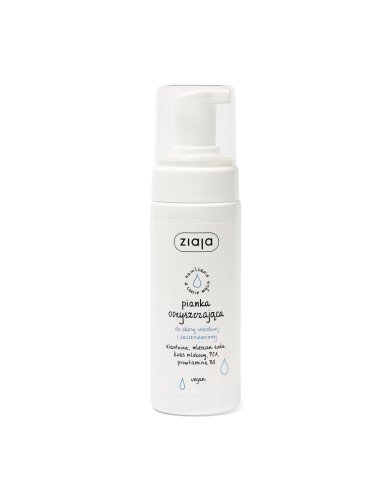 ZIAJA pianka oczyszczająca do skóry wrażliwej i zaczerwienionej 150 ml.