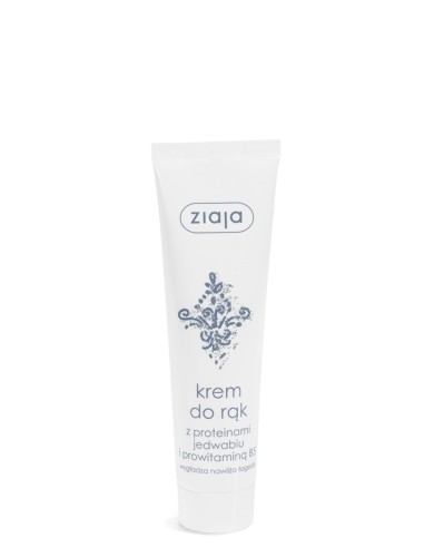 Ziaja Krem do rąk z proteinami jedwabiu i prowitaminą B5 100ml 