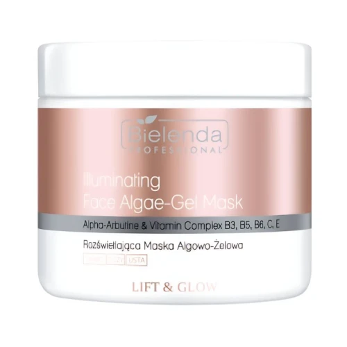 BIELENDA Professional - Maska rozświetlająca algowo-żelowa Lift & Glow 190g