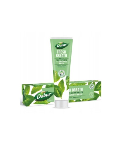 Dabur Bazyliowa pasta do zębów świeży oddech bez fluoru 100 ml