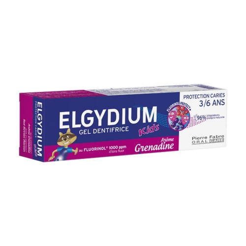 Elgydium Kids Pasta do zębów dla dzieci od 3 do 6 lat malinowo-truskawkowa 50 ml