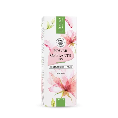 Lirene POWER OF PLANTS Odmładzające serum do twarzy RÓŻA 30 ml