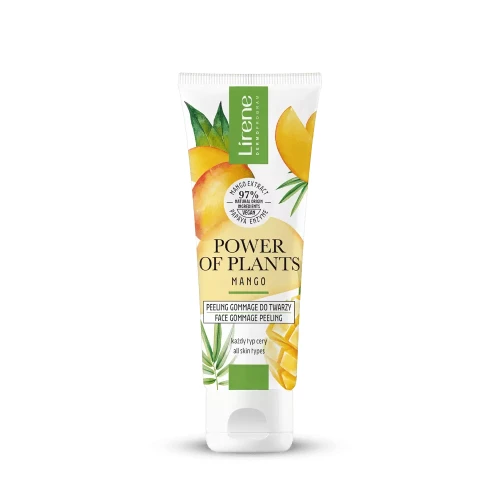 Lirene POWER OF PLANTS Peeling gommage do twarzy MANGO 75 ml