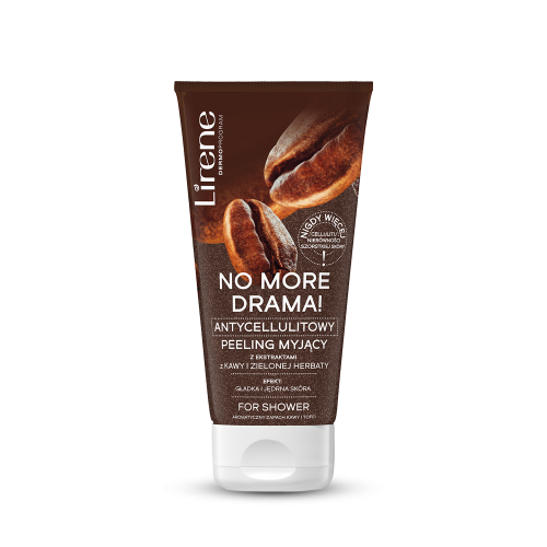 Lirene Antycellulitowy peeling cukrowy z ekstraktami z kawy i zielonej herbaty NO MORE DRAMA! 175 ml