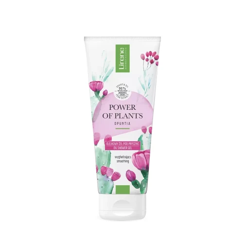 Lirene POWER OF PLANTS Wygładzający olejkowy żel pod prysznic OPUNCJA 200 ml