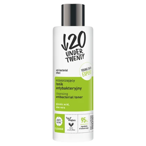  Under Twenty  oczyszczający tonik antybakteryjny do twarzy, 200 ml