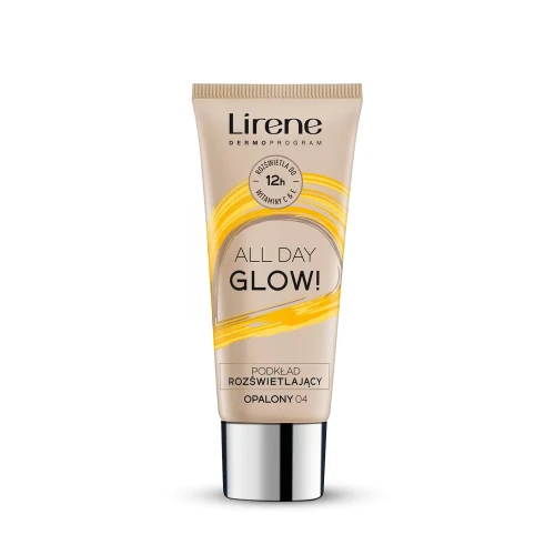 Lirene Podkład rozświetlający ALL DAY GLOW! 04 OPALONY