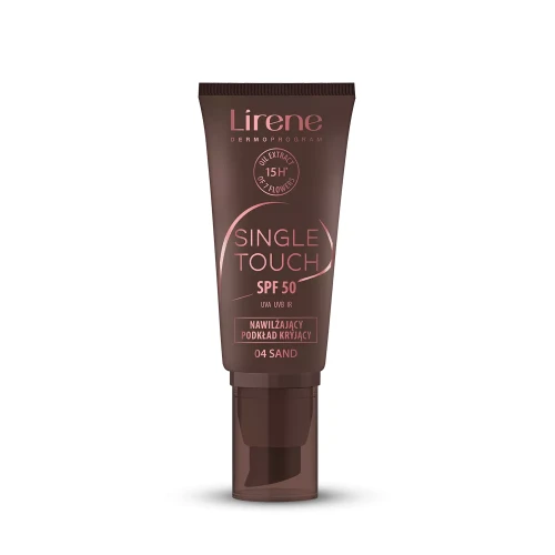 Lirene SINGLE TOUCH Nawilżający podkład kryjący SPF 50 30 ml 04 SAND