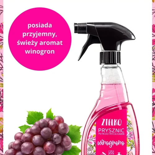 ZIELKO Płyn do kabin prysznicowych WINOGRONO Pojemność: 500 ml