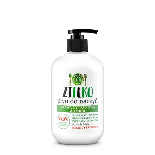 ZIELKO Płyn do mycia naczyń TRAWA CYTRYNOWA Pojemność: 500 ml