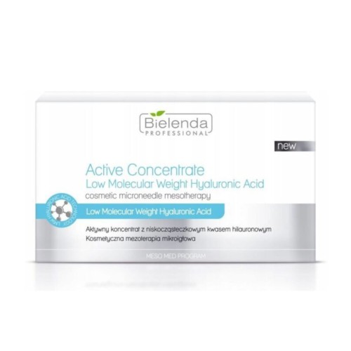 Bielenda Professional Active Concentrate aktywny koncentrat z niskocząsteczkowym kwasem hialuronowym 10x3ml 