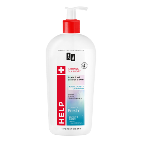 AA Help Płyn 2w1 Shower & Bath nawilżająco-ochronny 400 ml 