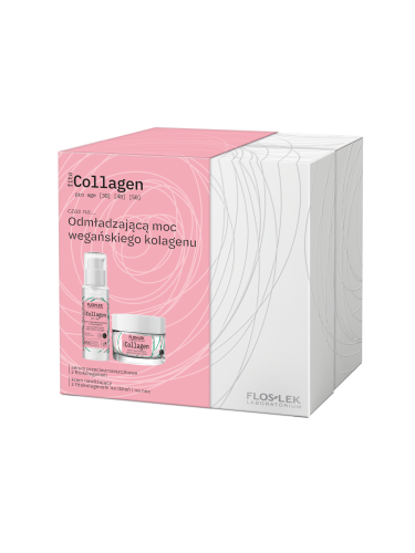 FLOSLEK-Zestaw fitoCOLLAGEN pro age Serum przeciwzmarszczkowe + Krem nawilżający
