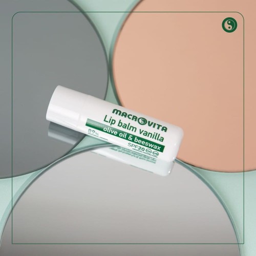 MACROVITA balsam do ust z oliwą i woskiem pszczelim SPF20 Wanilia 4.8g
