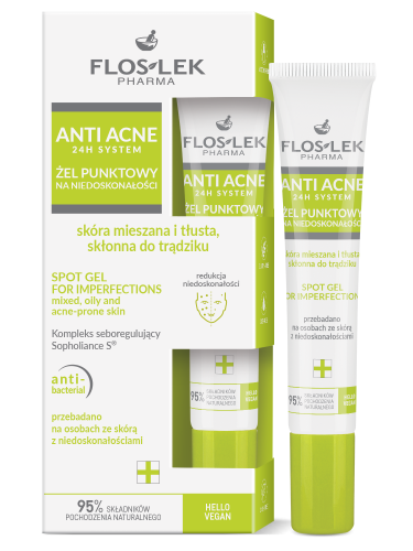 FLOSLEK - ANTI ACNE 24H System Żel punktowy na niedoskonałości 20 ml