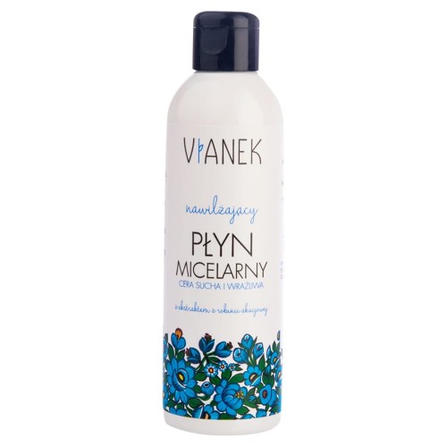 VIANEK Nawilżający płyn micelarny do cery suchej i wrażliwej 200ml   08/2025 