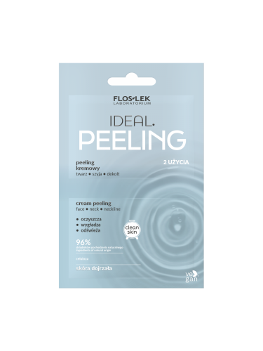FLOSLEK - IDEAL peeling kremowy twarz, szyja dekolt 2x4 ml
