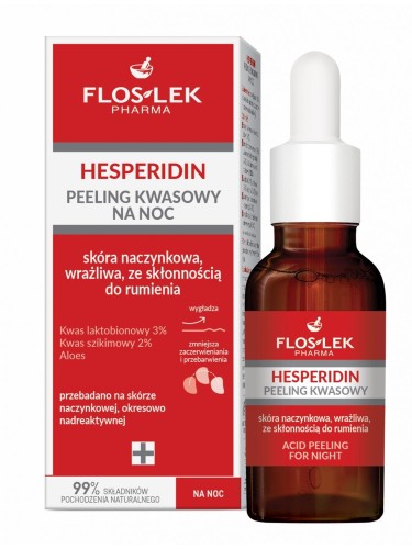 FLOSLEK- HESPERIDIN Peeling kwasowy na noc 30 ml 