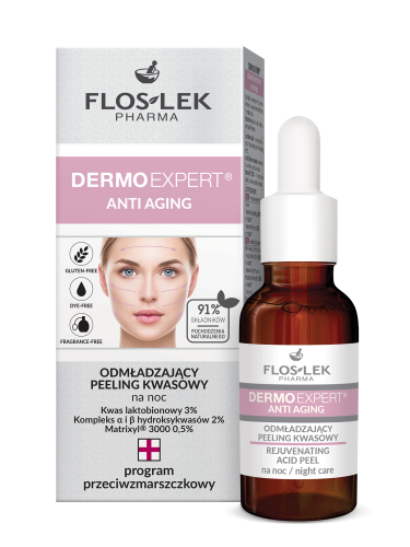 FLOSLEK - DERMO EXPERT® ANTI AGING Odmładzający peeling kwasowy na noc 30 ml