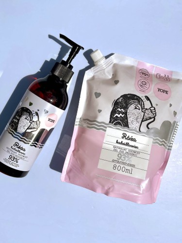 YOPE Żel pod prysznic Róża i kadzidłowiec 800 ml