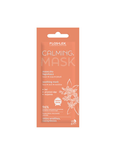 FLOSLEK - CALMING. Maseczka łagodząca twarz, szyja dekolt 6 ml