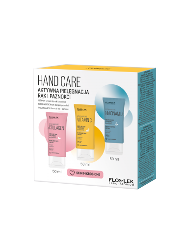 FLOSLEK - Zestaw HAND CARE Aktywna pielęgnacja skóry rąk - 3 x 50 ml 
