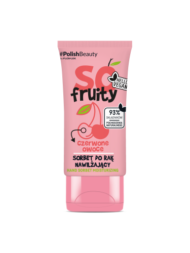 FLOSLEK - SO FRUITY! Sorbet do rąk NAWILŻAJĄCY czerwone owoce 50ml