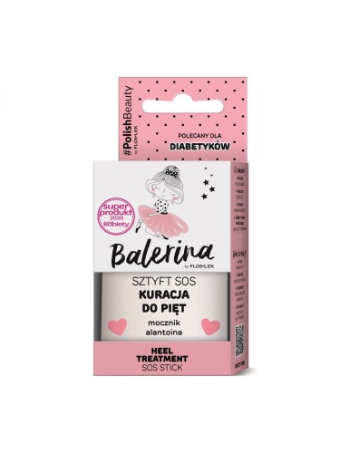 FLOSLEK - BALERINA Sztyft SOS kuracja do pięt mocznik alantoina 20 g