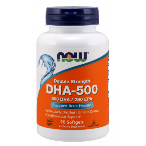 DHA - 500 DHA 250 EPA Kwas dokozaheksaenowy 500 mg (90 kaps.) (E1)