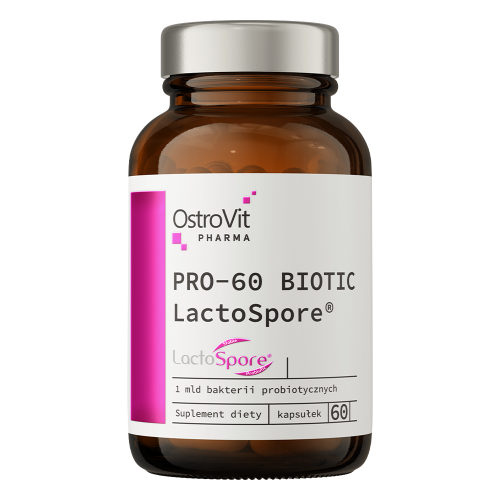 OstroVit Pharma PRO-60 BIOTIC LactoSpore 60 kapsułek (E1)