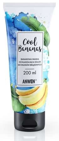 ANWEN Cool Bananas bananowa maska ochładzająca kolor do włosów brązowych, 200 ml (E1)