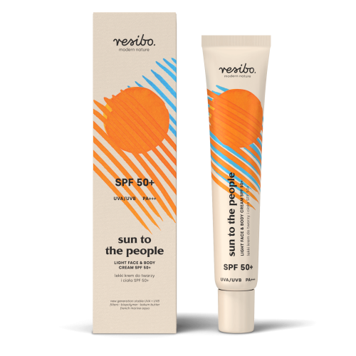Resibo Sun To The People Lekki krem do twarzy i ciała SPF 50+ 50 ml