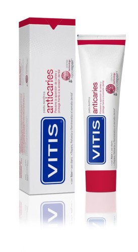 VITIS ANTICARIES  - pasta do zębów zapobiegająca powstawaniu próchnicy oraz chroniący przed kwasową erozją szkliwa 100ml