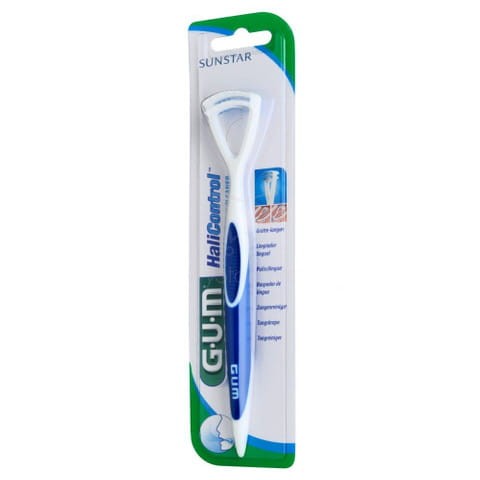 GUM Butler HaliControl TongueCleaner - skrobaczka do języka ze szczoteczką