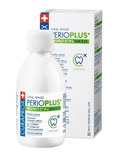 Curaprox Perio Plus + Protect - płyn do płukania jamy ustnej  z CHX 0,12% i CITROX® / P Complex 200ml