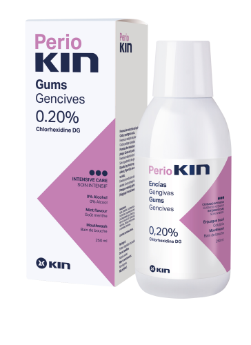 KIN PerioKIN płyn do płukania jamy ustnej 250ml 0,20 % Chlorheksydyny