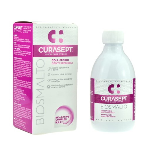 Curasept Biosmalto Sensitive - Płyn do płukania jamy ustnej dla do zębów wrażliwych  300ml