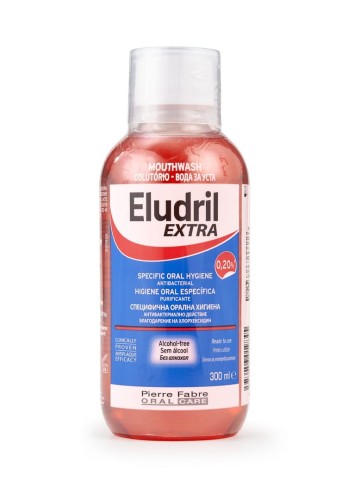 ELUDRIL EXTRA Płyn do płukania jamy ustnej 300 ml 0,20% - bez alkoholu