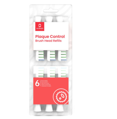 Końcówki PLAQUE CONTROL BIAŁE 6 SZT OCLEAN