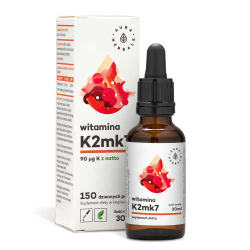 AURA HERBALS Witamina K2mk7 w kroplach (30 ml)