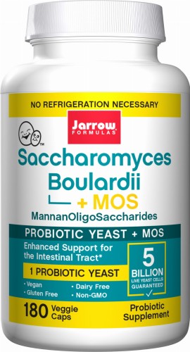 JARROW FORMULAS Vegan Saccharomyces Boulardii + MOS (180 kaps.)